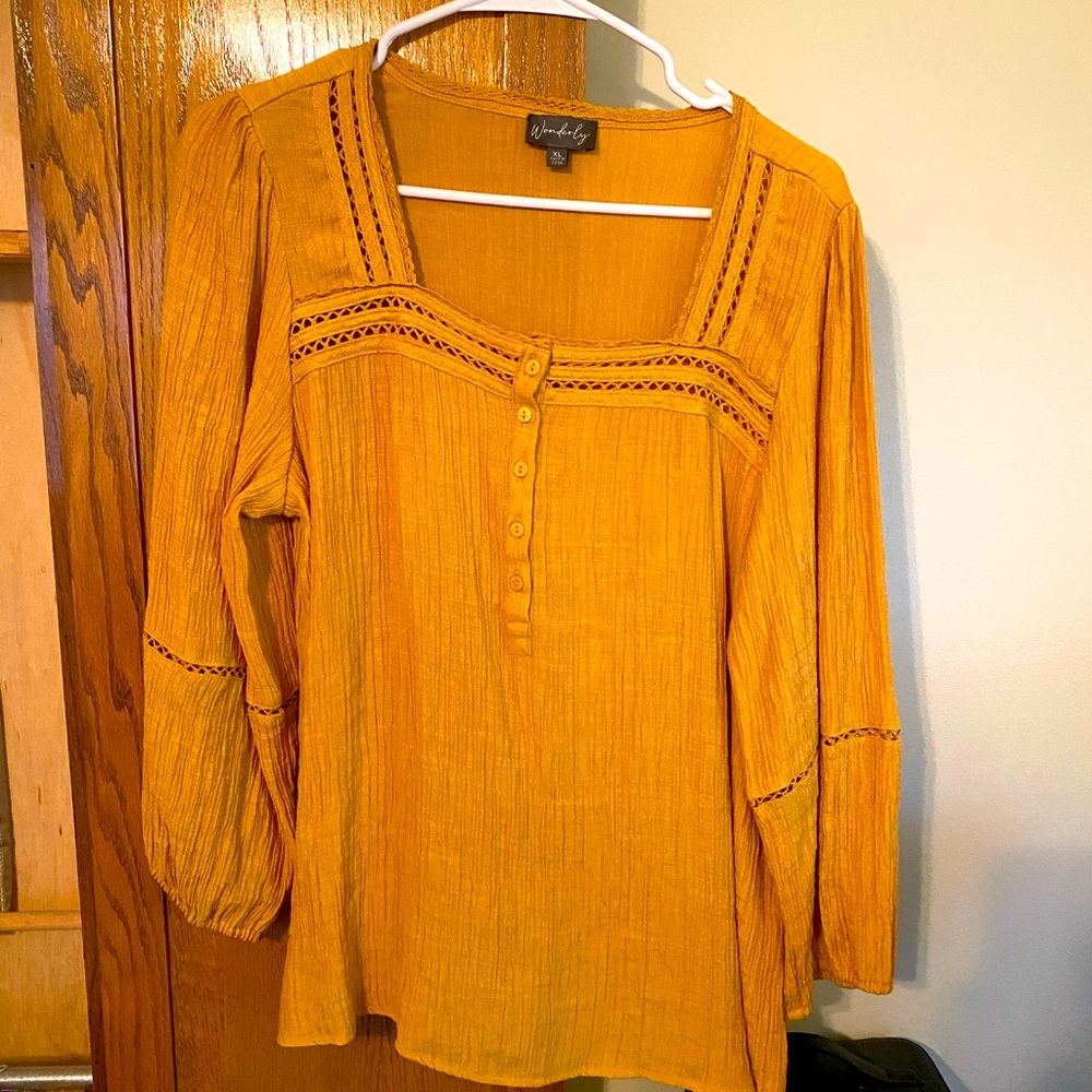 Mustard Yellow Blouse